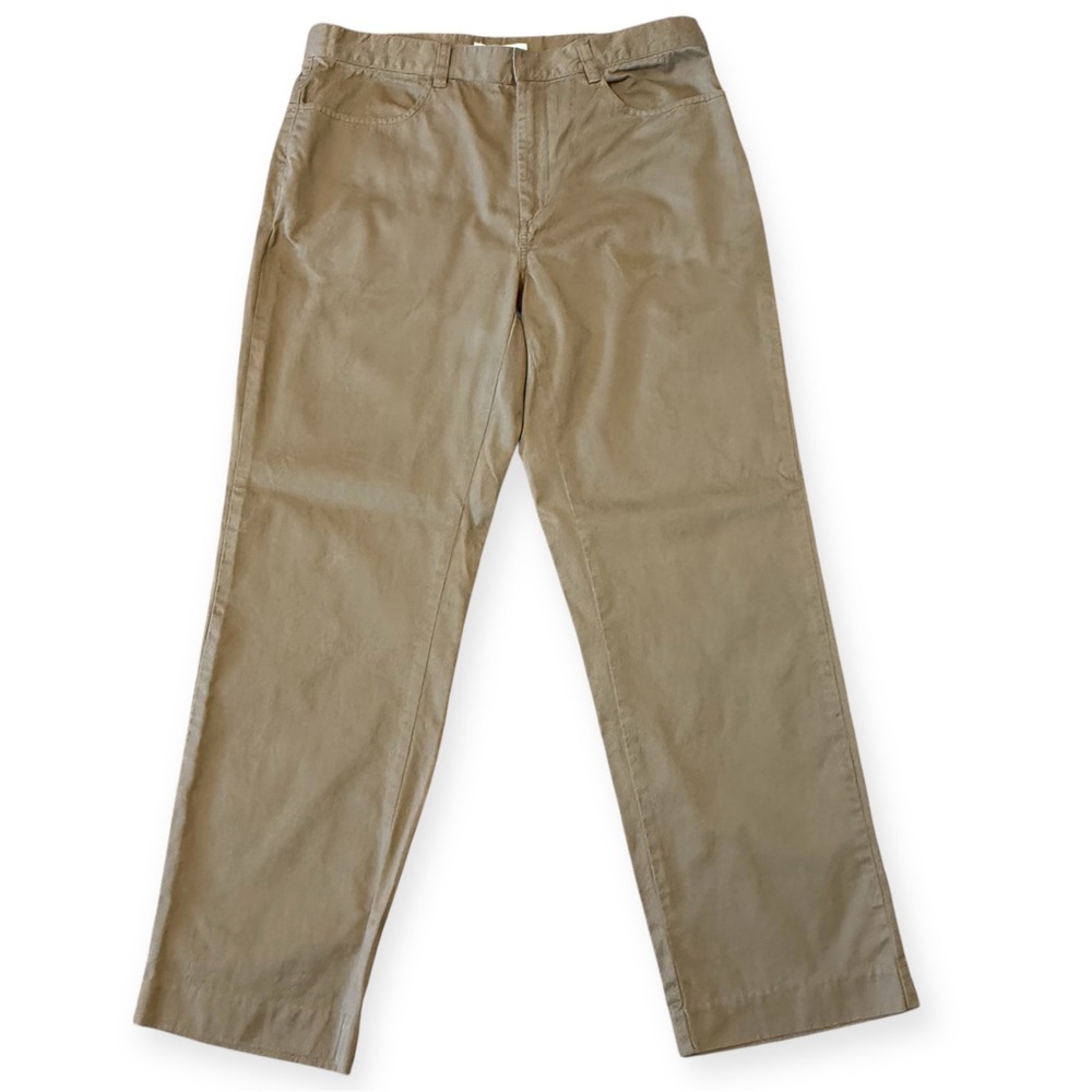 Calvin Klein‎ Mens Khaki Straight Leg Cotton Pants Size 32x30